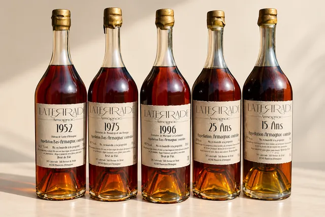Bouteilles de la collection Exception, millésimées