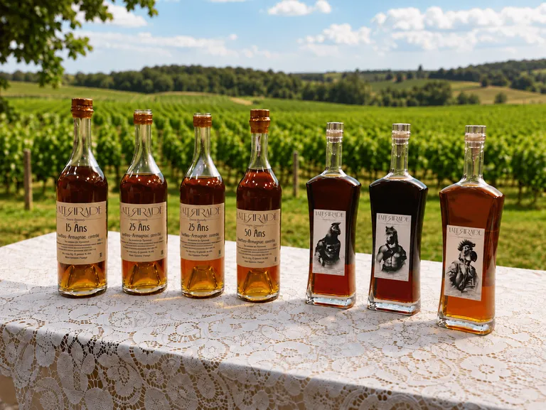 La gamme des armagnacs Laterrade
